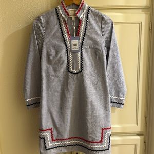Sail to Sable dress with navy , white, red trim. Perfect for summer! Size XS